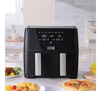 Living And Home Double Basket Dual Large 8L 1700W Touch Screen Air Fryer With Timer,non-Stick Removable Basket