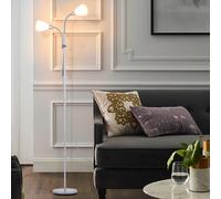 Living and Home Double Heads Floor Lamp - Grey