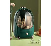 Living and Home Dustproof Makeup Organizer with LED Light - Green