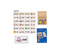 Living and Home Educational Wooden Word Spelling Game Alphabet Letter Matching Living and Home Multicolor
