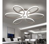Living and Home Floral Shape 6 Rings LED Ceiling Light Non-Dimmable - W 58 x L 58