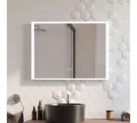 Living and Home Frameless Anti-Fog Dimmable LED Wall Mirror