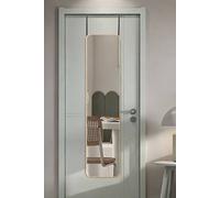 Living And Home Gold Rounded Rectangular Metal Frame Door/wall Mount Mirror For Hallway, Bedroom & Bathroom, 28Cm W X 118Cm H Gold