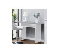 Living and Home Gray Top Rectangular Narrow Console Table Breakfast Coffee Bar Table in Grey Living and Home Grey