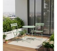 Living And Home Green 3-Piece Outdoor Folding Bistro Set
