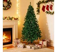 Living And Home Green Artificial Christmas Tree With Metal Frame, 95Cm W X 180Cm H
