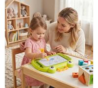Living And Home Green Portable Cartoon Frog Magnetic Drawing Board Smooth Rounded Edges