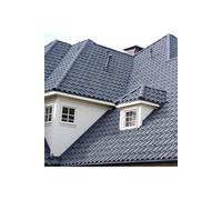 Living And Home Grey Golan Tiles Stone Coated Metal Roofing 5Pcs Grey One Size