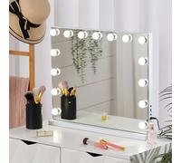 Living and Home Hollywood LED Vanity Mirror with Bluetooth White