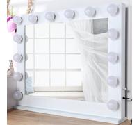Living And Home Hollywood Makeup Mirror With 14 Dimmable Led Bulbs For Bedroom 80X 65Cm