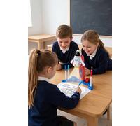 Living and Home Kids Rocket-Themed 32 Patterns Desktop Drawing Projector Kit in Blue Living and Home Blue
