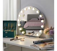 Living and Home Large Hollywood Vanity Mirror Makeup Dressing Table Mirror - Silver