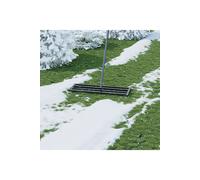 Living and Home Lawn Levelling Rake Multiple Sizes Garden Lawn Lute with Detachable Handle & Serrated Design for Levelling Soil, Grass, Golf Field Living and Home Black L
