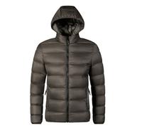 Living And Home Lightweight Warm Classic Soft Winter Quilted Coat With Detachable Hood And Elastic Cuffs Size L