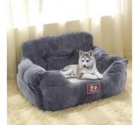 Living and Home Livingandhome Cozy Dog Car Seat Bed with Storage Pocket and Adjustable Strap
