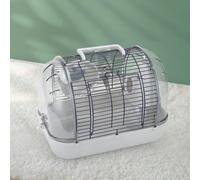 Living and Home Livingandhome Crystal View Hamster Cage with Silent Exercise Wheel & Accessories