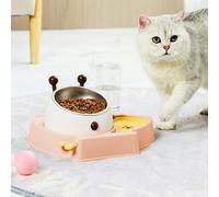 Living and Home Livingandhome Pet Feeder and Water Dispenser Set with Slow Feeder