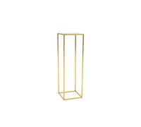 Living and Home Metal Rectangular Flower Stand - Gold