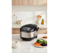 Living And Home Midea 5L 10-Cup Rice Cooker 11 Functions With Steamer , 2 Spoons & Measuring Cup In Black Black