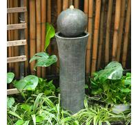 Living and Home Modern Cylindrical Water Polo Fountain Backyard Decorated Fountain