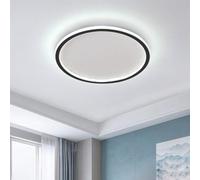 Living And Home Modern Dimmable Led Circular Ceiling Light 40Cm Dia With Remote Control