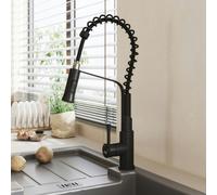 Living and Home Modern Kitchen Pull Down Faucet - Black
