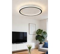 Living And Home Modern Led Circular Ceiling Light In Black Black