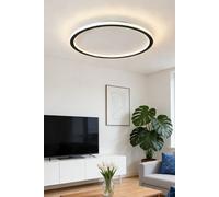 Living and Home Modern LED Circular Ceiling Light in Black Living and Home Black
