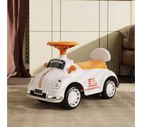 Living And Home Orange And White Foot-Powered Kid Toddler Ride-On Car