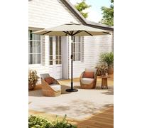 Living And Home Outdoor Solar 24 Led Lights Patio With Crank For Patio Market With Base In Beige Beige One Size