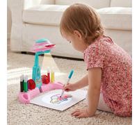Living And Home Pink Ufo Space Themed Kids Drawing Projector Adjustable Height For Children 3+