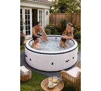 Living and Home Portable Inflatable Hot Tub with 150 Soothing Air Jets in White Living and Home White