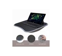 Living and Home Portable Laptop Lap Desk With Soft Cushion for Home & Office in Black Living and Home Black