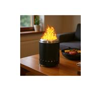 Living and Home Portable Smokeless Tabletop Fire Pit Stainless Steel Indoor Outdoor Wood Burning Firepit Or Pellet Fueled Bonfire in Black Living and Home Black
