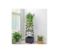Living and Home Raised Garden Bed, Planter Boxes w/ Trellis 44.8" Tomato Planters for Climbing Vine Vegetables Flowers Plants Self Watering Tomatoes Living and Home Blue