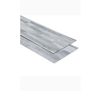 Living And Home Realistic Wood Effect Self Adhesive Flooring 36 Pcs In Light Grey Light Grey One Size