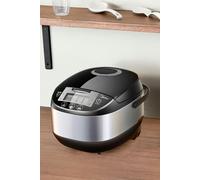 Living and Home Rice Cooker with Steamer, 10 cup, 5L, 11 Multicook Functions, LED display, Warmer, 24-hr Delay Timer, Fuzzy Logic, Removable Inner Pot - Black