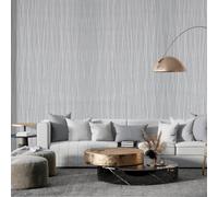 Living And Home Silver Grey Contemporary 3D Geometric Curving Linear Wallpaper 10M