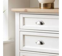 Living And Home Silver Metal Shell Cup Kitchen Cabinet Drawer Pull Handle Brass Effect Furniture Handle,pair Of 2