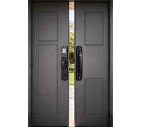 Living And Home Smart Door Lock With 3D Face Recognition & Hd Camera In Black Black