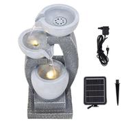 Living And Home Solar-Powered Water Fountain With Modern Minimalist Design, Ideal For Garden & Patio Decor, 46Cm(H)