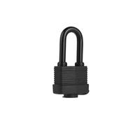 Living And Home Solid Brass Core Metal Padlock With 2 Keys, 5.9X3.5X12.2Cm In Black Black