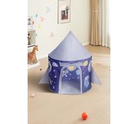 Living and Home Space Themed Pop-Up Indoor and Outdoor Children's Game House, Yurt Tent in Blue Living and Home Blue
