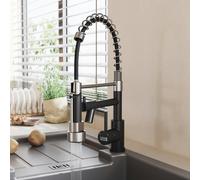 Living and Home Stainless Steel Kitchen Faucet with Pull Down Spring Spout and Pot Filler - Chrome
