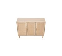Living And Home Three-Door Wooden Sideboard In Light Oak Light Oak One Size