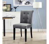 Living And Home Tufted Velvet Chair Dining Chair With Nailhead Trim