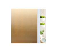 Living And Home Vertical Brushed Privacy Window Film - Self-Adhesive Translucent Light Filtering Effect In Orange Orange One Size
