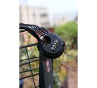 Living And Home Waterproof 4 Digit Combination Disc Padlock In Black Black One Size