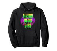 Living Dead Girl Zombie Women Black Horror Halloween Pullover Hoodie