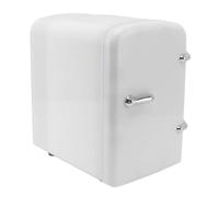 Living Enrichment Mini Fridge 4L Skincare Fridge Portable Small Refrigerator Cooler and Warmer for Skin Care Drinking AC 120V DC 12V(UK Plug -White)
